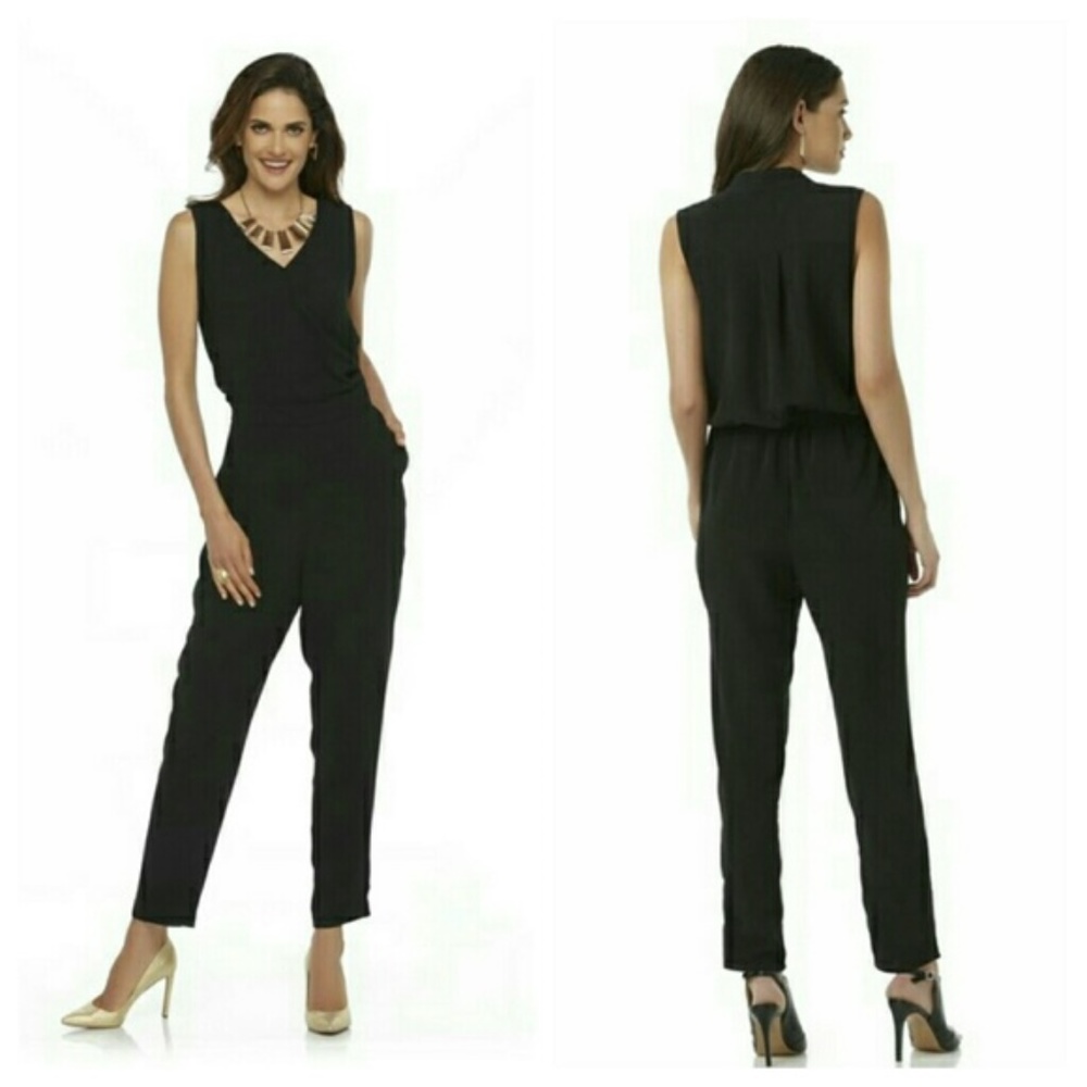 Metaphor Black Sleeveless Jumpsuit